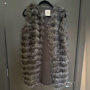 Zara Faux Fur Vest Size M